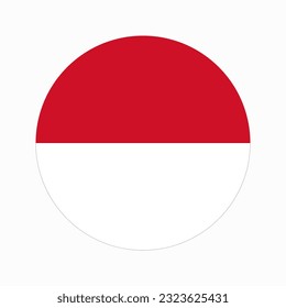 Monaco flag simple illustration for independence day or election