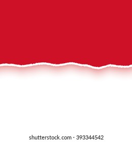 Monaco flag, torn paper lacerated banners set with ripped edges and shadows, vintage style layered stripes template with empty space for text, scrapbooking, vector illustration