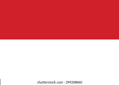 Monaco flag vector