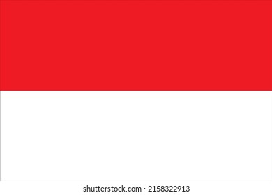 Monaco Flag Vector Design Red White Stock Vector (Royalty Free ...