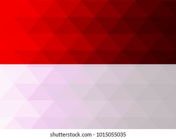 Monaco Flag vector illustration. National Flag of Monaco. Mosaic vector. Monaco