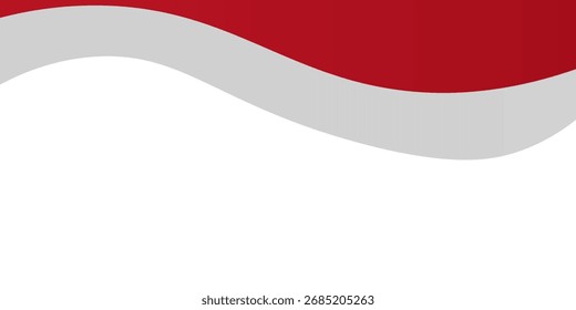 Monaco flag wave isolated on png or transparent background vector illustration.