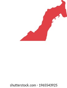 MONACO MAP AND FLAG ICON VECTOR