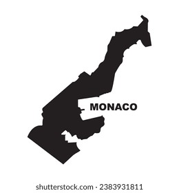 Monaco map icon vector illustration design