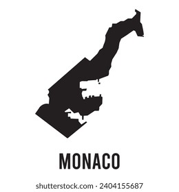 monaco map icon vector template illustration logo design wallpaper background