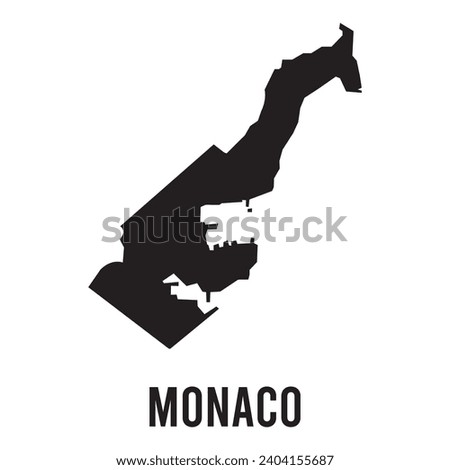 monaco map icon vector template illustration logo design wallpaper background