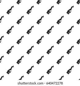 Monaco map seamless pattern, isolated on white background. Vector illustration, easy to edit.