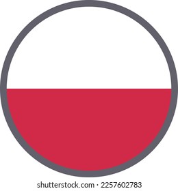 Monaco national flag icon vector Illustration material
