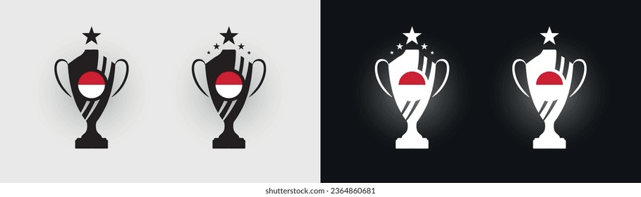 Monaco-Pokal-Pokal-Meister der Fußball-Pokale, Vektorgrafik