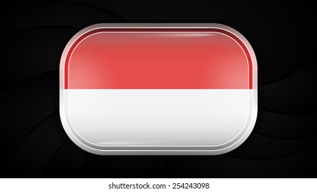 Monaco. Vector Flag Button Series. Rectangular Shape This image is a vector illustration and can be scaled to any size without loss of resolution. This image will download as a EPS file.