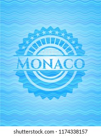 Monaco water representation emblem.