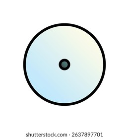 Monad. Editable vector icon, coloured with outlined stroke.
