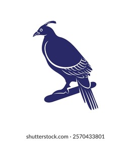 Monal himalayan design vector illustration. Monal himalayan Silhouette. Bird design template.