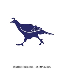 Monal himalayan design vector illustration. Monal himalayan Silhouette. Bird design template.