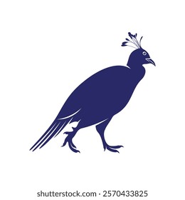 Monal himalayan design vector illustration. Monal himalayan Silhouette. Bird design template.