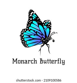 Monarch Butterfly Logo Design Inspiration,design Element For Logo,poster,card,emblem,t Shirt,vector Illustration