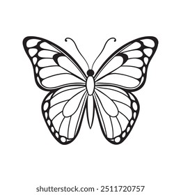 Monarch Butterfly with vector art