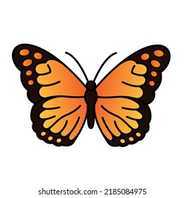 Monarch butterfly vector illustration clipart