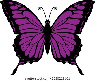 Monarch Butterfly Vector Illustration - Perfect for educational, design, and nature projects