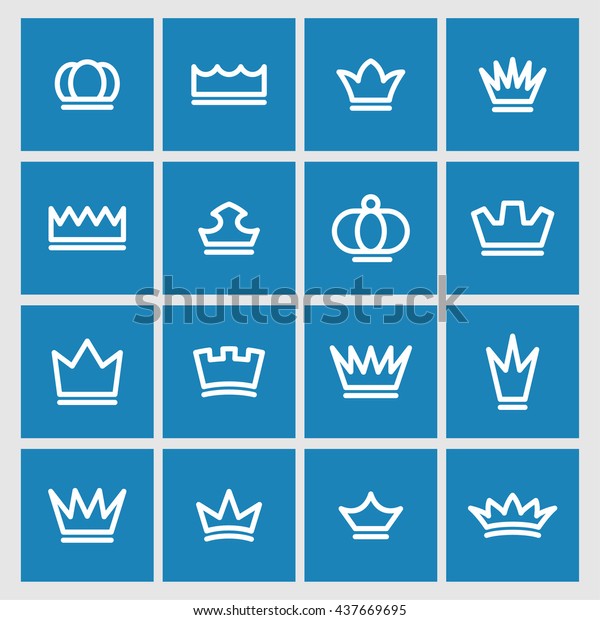Monarch Icons Stock Vector (Royalty Free) 437669695 | Shutterstock