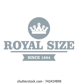Monarch king logo. Simple illustration of monarch king vector logo for web