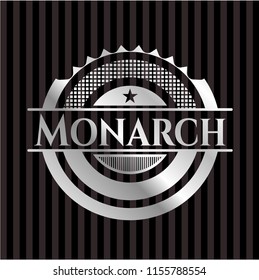 Monarch silver badge or emblem