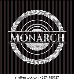 Monarch silver shiny emblem