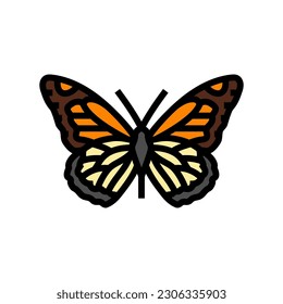 monarch summer color icon vector. monarch summer sign. isolated symbol illustration