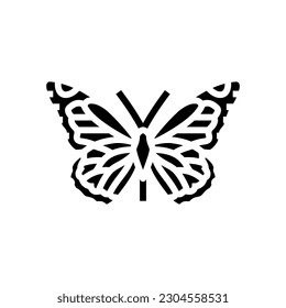 monarch summer glyph icon vector. monarch summer sign. isolated symbol illustration