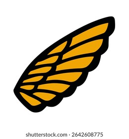 Monarch wing flutters artistically on a clear backdrop illustratively
