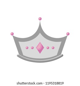 monarchical crown with gemstones