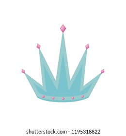 monarchical crown with gemstones