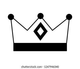 monarchical crown isolated icon