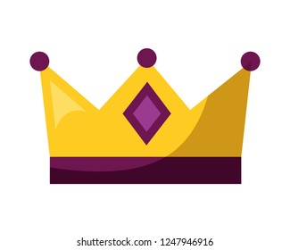 monarchical crown isolated icon