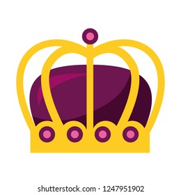 monarchical crown isolated icon