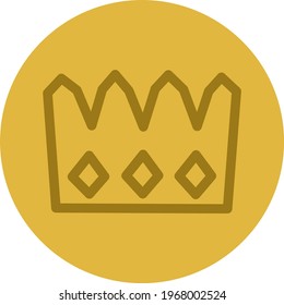 Monarchy crown, icon illustration, vector on white background
