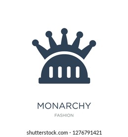 monarchy icon vector on white background, monarchy trendy filled icons from Fashion collection, monarchy vector illustration