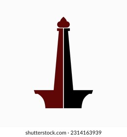 Icono de Monas logotipo vectorial arte