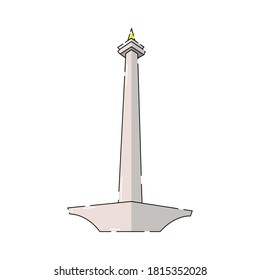 Monas Landmark of Jakarta vector