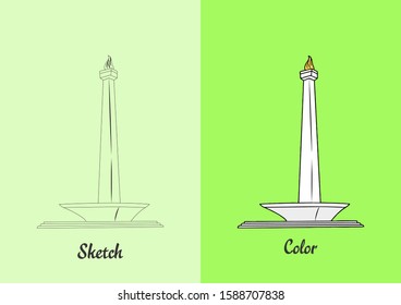 monas monument jakarta in Indonesia