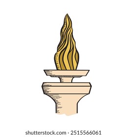 Monas Vector Image, Jakarta Landmark called Monas or Monumen Nasional, Monas Clip Art Image.