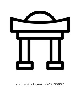 Monastery Icon Vector Symbol Design Illustration