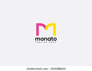 Monato Abstract M Letter Modern Logo Design