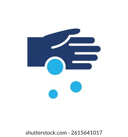 monay and hand colored icon vector design good for web or mobile app