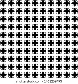 Monchrome background crosses with petals