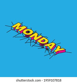 Monday 3D Comic Text Effect