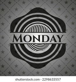 Monday black emblem. Vector Illustration. Detailed. 