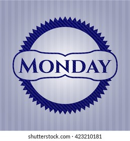 Monday denim background