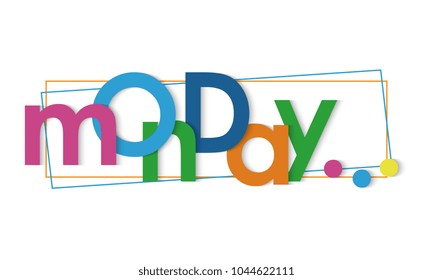 Monday lettering banner