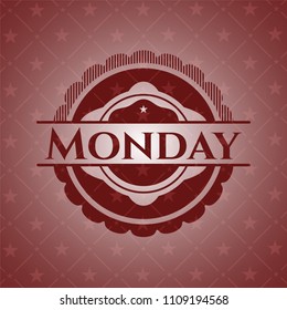  Monday red emblem